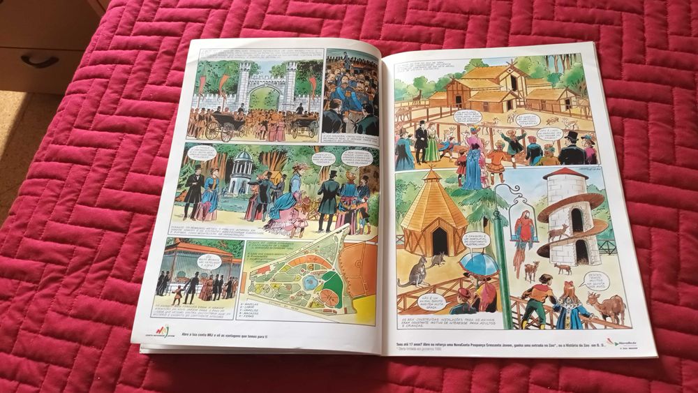 Livro em banda desenhada - História do Jardim zoológico de Lisboa