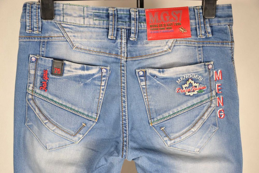 MENG GE SI Denim Jeans Spodnie Męskie 31 Oryginalne Super Stan Bawełna