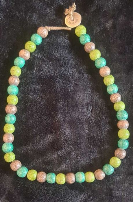 Намисто кольє бусы сотуар ожерелье вінтаж натуральне каміння бірюза