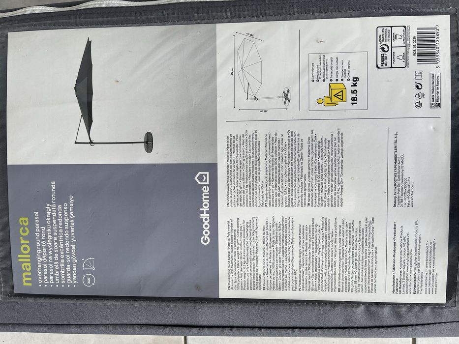 Parasol ogrodowy Mallorca