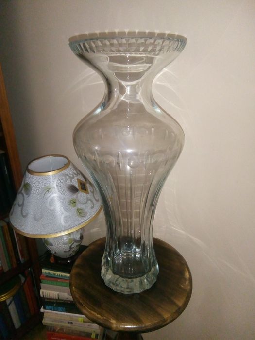 Przepiękny szklany wazon duzy