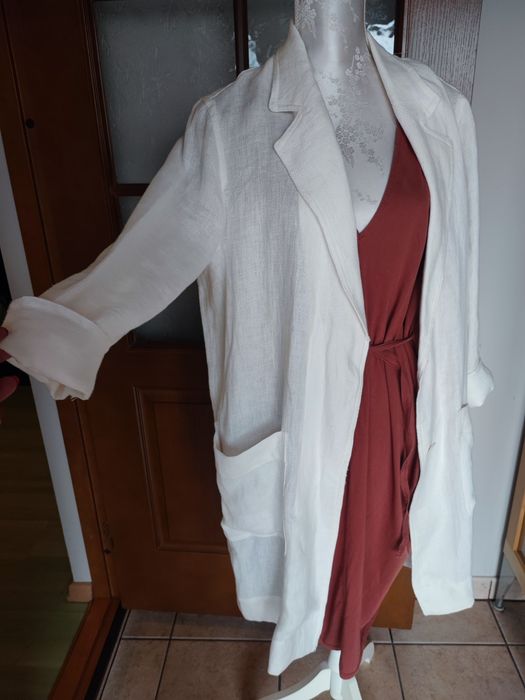 Narzutka lniana Zara XS