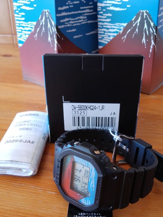 G-SHOCK  "hokusai Katsushika" Design Theme Watch Digital DW-5600KHG24-