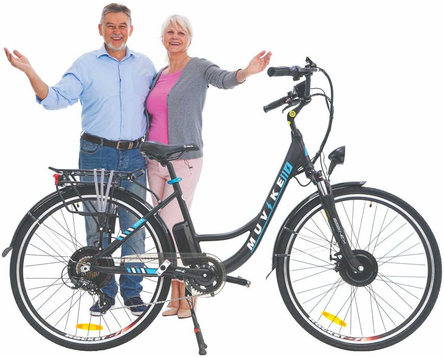 Rower elektryczny damski męski miejski Muvike City GAZU! Śrem • OLX.pl