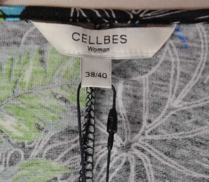 CELLBES Tropical Nowa Letnia Sukienka Damska 38/40 Wiskoza Bawełna Oryginalna