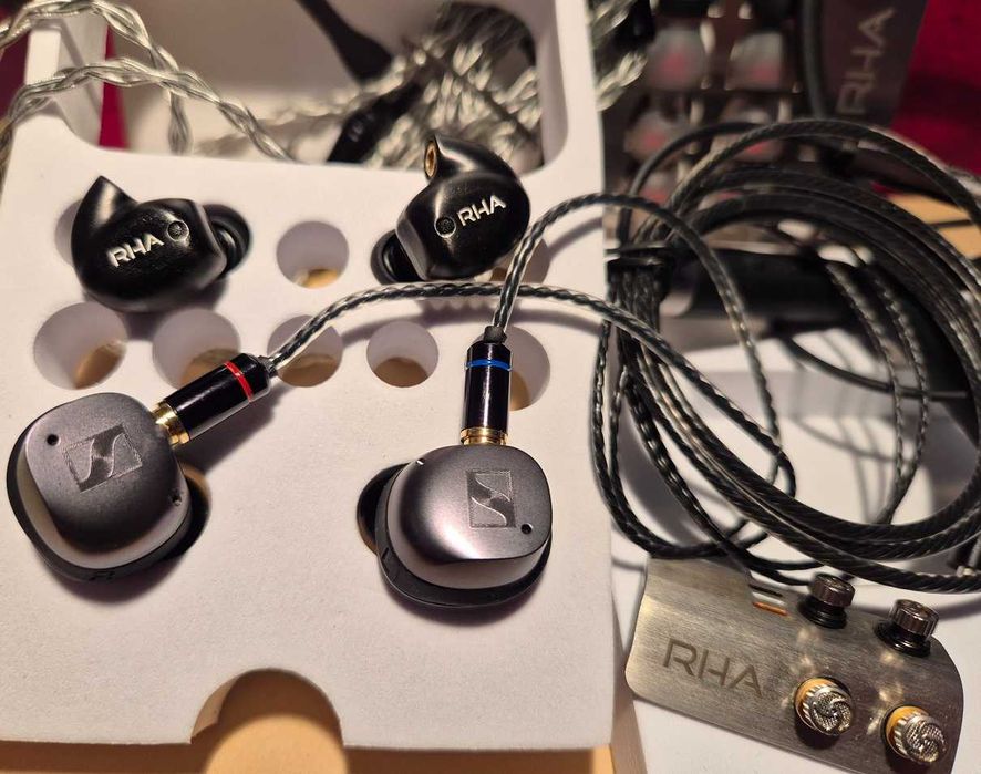 Słuchawki RHA T20 i Sennheiser Momentum TWS 3 i bluetooth mmcx