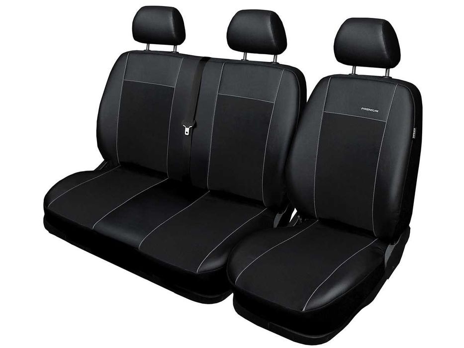 Pokrowce smoachodowe na fotele EkoSkóra Opel Vivaro 2 Renault Trafic 3