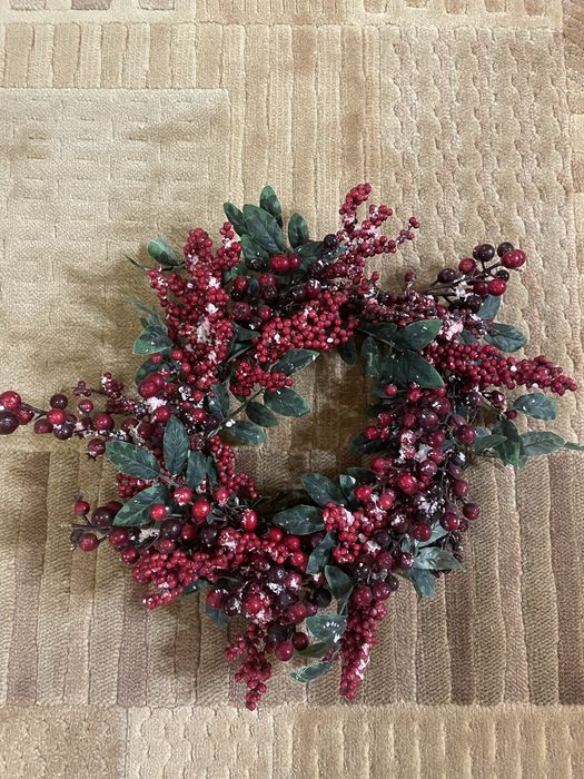 Новорічна прикраса віночок дощик