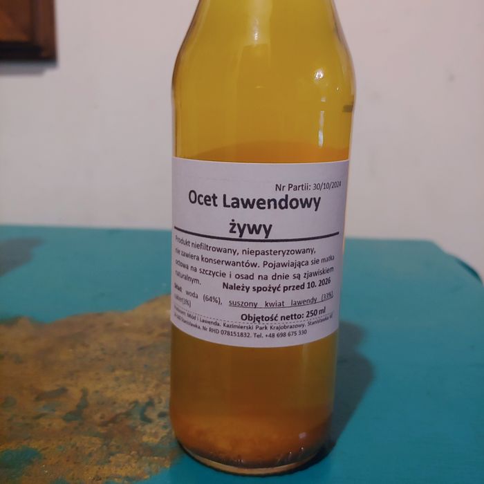 Ocet lawendowy żywy -250 ml