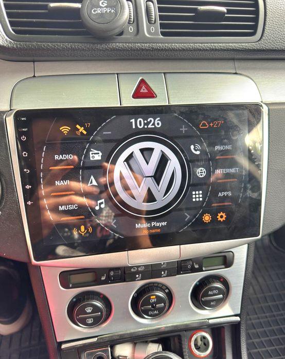 Rádio Android 14 com GPS Volkswagen Passat B6/B7 (Artigo Novo)