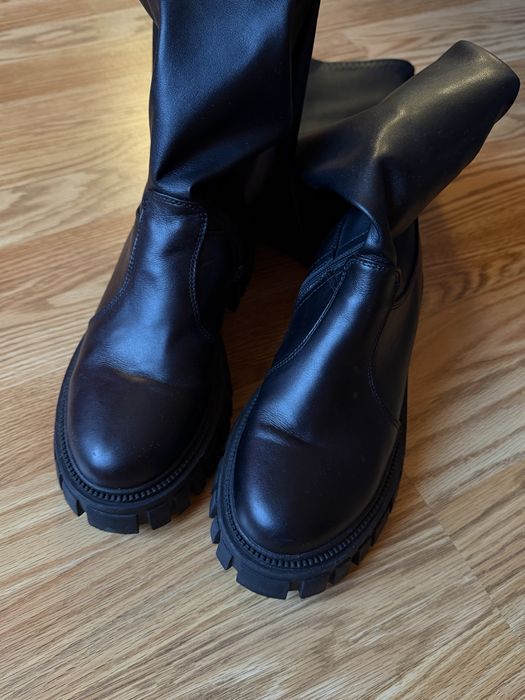 Продам шкіряні ботфорти
