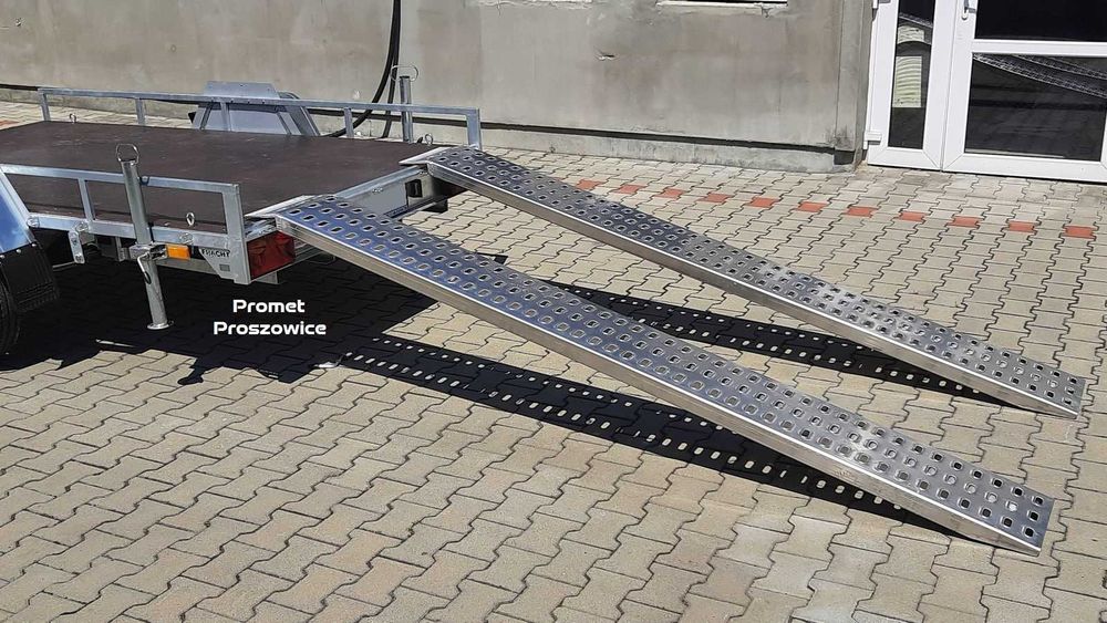 Najazdy ALUMINIOWE 3m  * do 3T * Podjazdy 2szt - Bus Blaszak Przyczepa