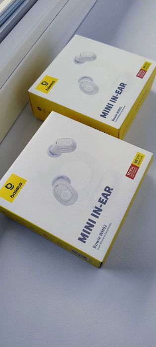 Zestaw Słuchawkowy ETUI Bluetooth WM02 Bowie Baseus White Mini IN-EAR