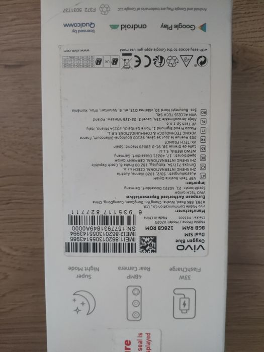 Vivo Y70 + etui + 2x szklo + Case