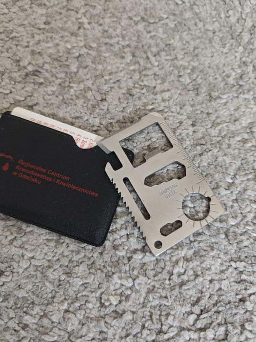 KARTA PRZEŻYCIA przetwania SURVIVAL niezbędnik mini Multitool 10w1 EDC