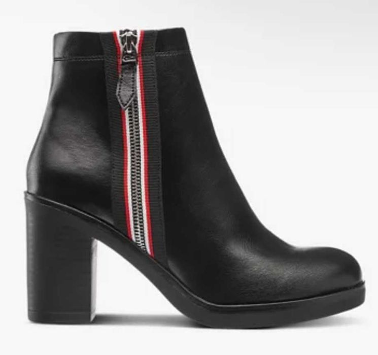 Botki Catwalk NOWE z kolorową lamówką r.40