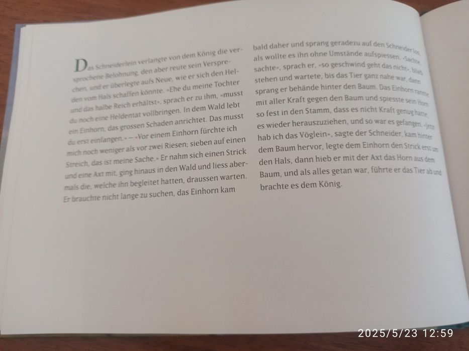 Книга на немецком языке Храбрый портняжка