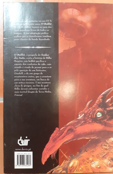 Bilbo O Hobbit, prelúdio de o Senhor dos Anéis, Novela Gráfica / BD - Charles Dixon e David Wenzel
