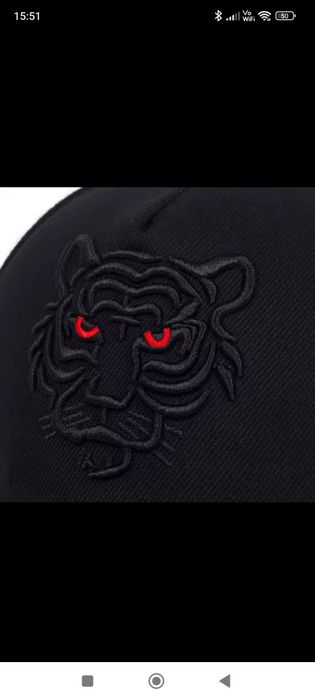 Czarna czapka z daszkiem cap dżokejka bejsbolówka unisex
