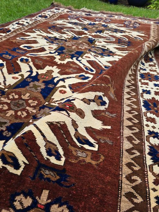 Kazak Kars - Barwne rękodzieło - Dywan tkany z czystej wełny 153x230cm