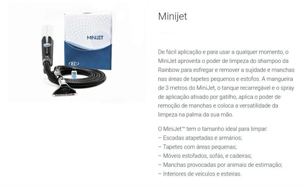 Minijet Rainbow NOVO nunca utilizado.