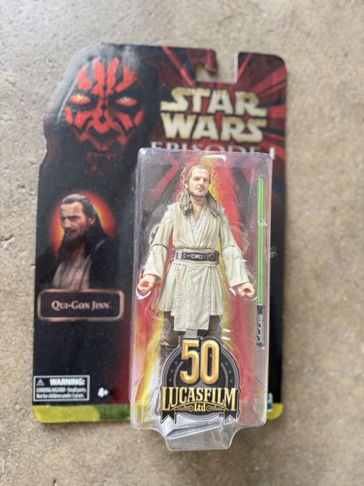 Star Wars Black Series 50º Aniversário, Qui-Gon Jinn, Novo Selado