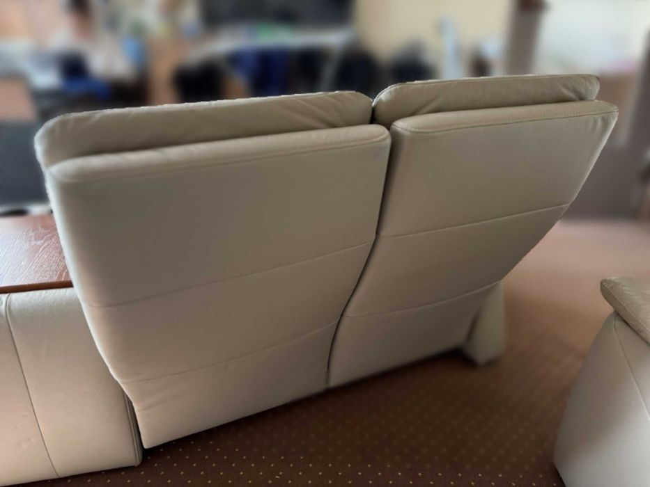 Sofa skórzana 3-os. RELAX z barkiem Gala Collezione TIVOLI 100% skóra