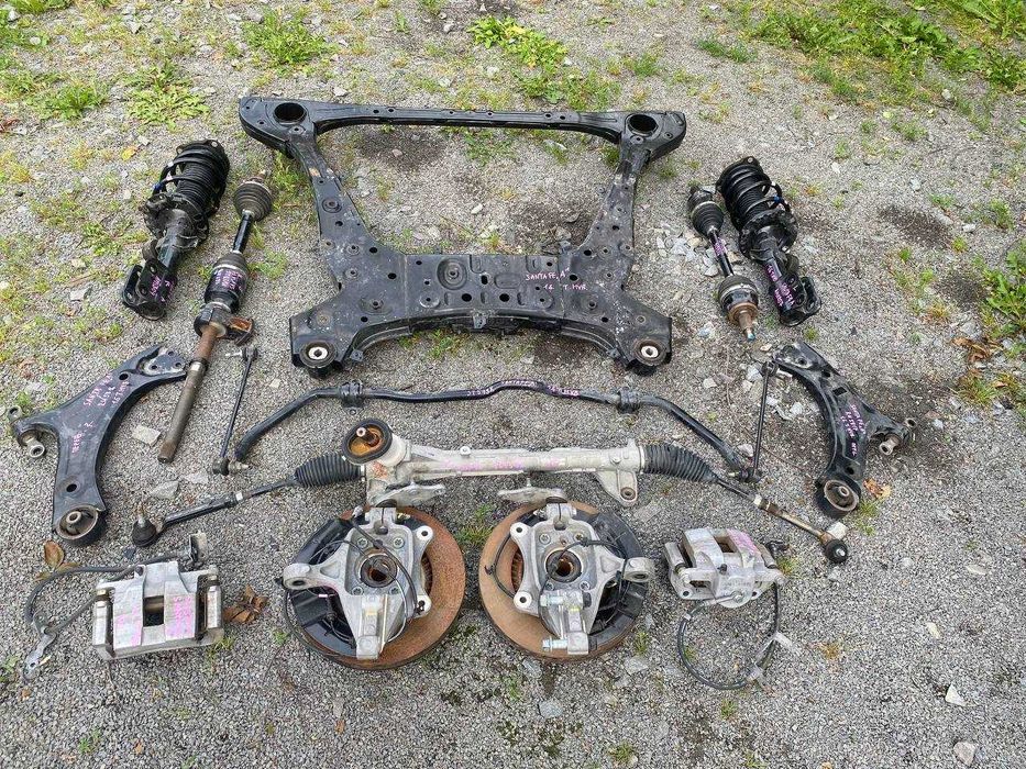 подрамник рулевая рейка цапфа полуось мост Hyundai Santa Fe 2019-2023