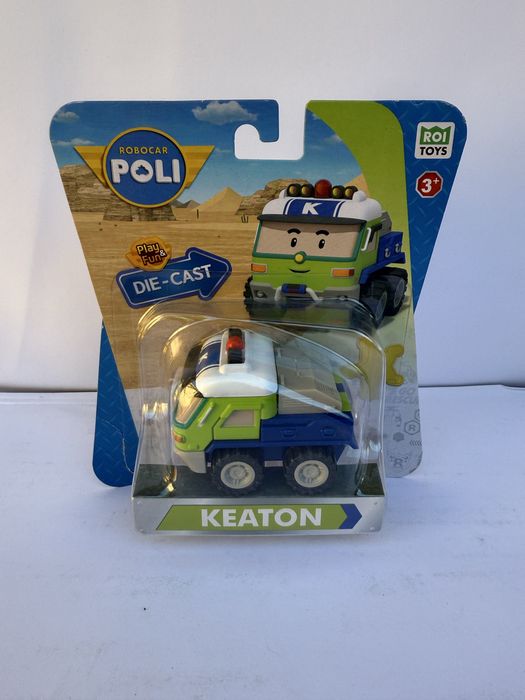 Металева машинка Poli Полі Робокар Хеллі Спукі Сенді Макс