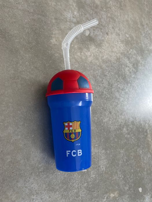Bidon/kubek ze słomką FCBarcelona