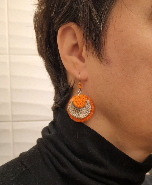 Kolczyki rękodzieło DNk