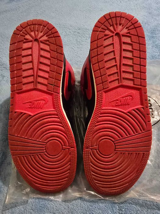Buty NIKE Jordan 1 MID - Czarno-czerwone - Bred