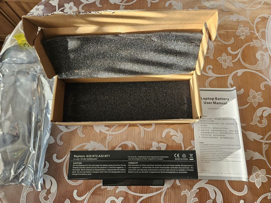 Батарея для ноутбука Asus k72, k73, N73, N71.A72, X73, X77 (A32-K72)