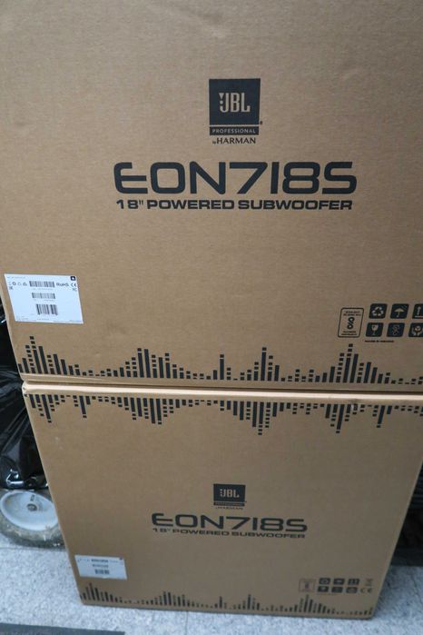 Nowe głośniki SubWoofer 2 sztuki JBL EON 718s, gwarancja