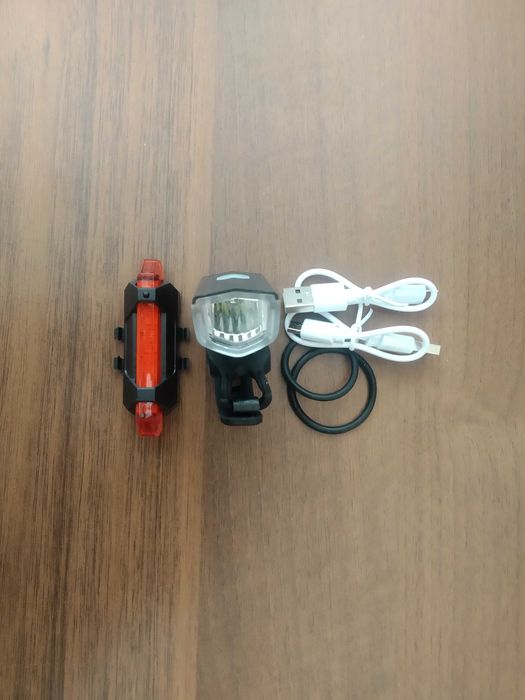 Велосипедний ліхтар та стоп на акумуляторах (Набір Вело-фара)