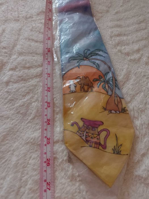 Ekstrawagancki, jedwabny krawat z Dubaju, Silk, NOWY