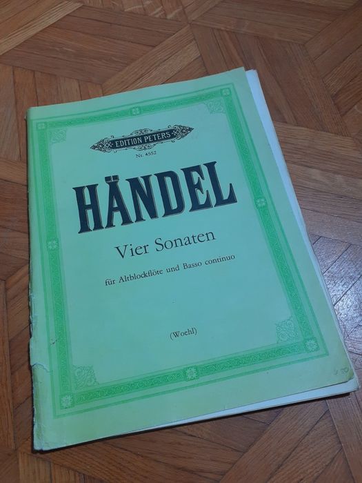 Nuty na flet altowy zbiór 6szt