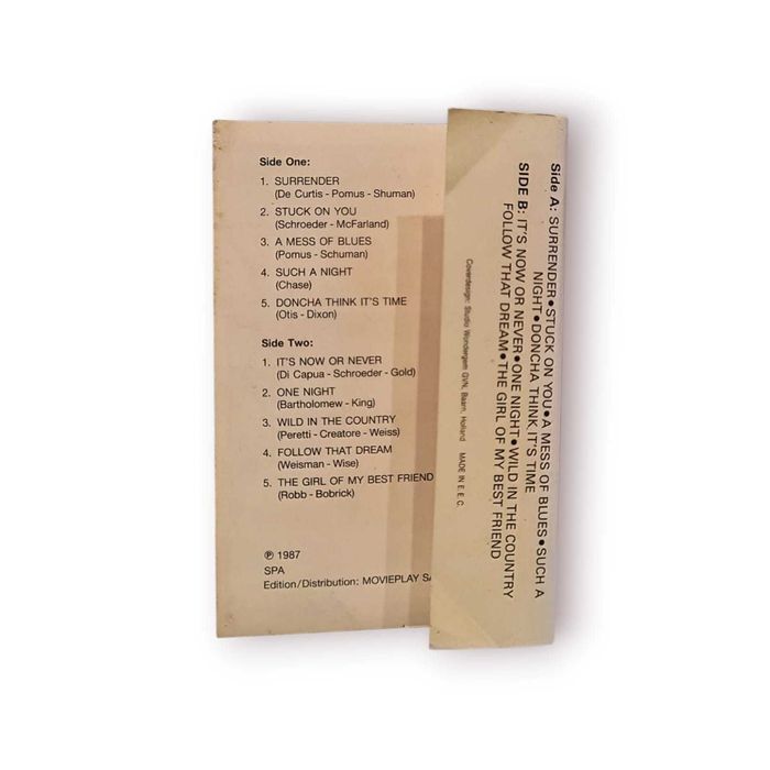 Cassete Vintage –Elvis Presley “It’s Now or Never” |SPA/Movieplay 1987