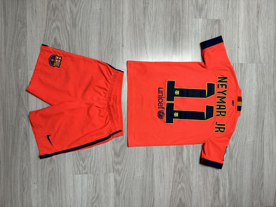 Komplet Nike FC Barcelona Neymar Jr bluzka spodnie krótkie spodenki