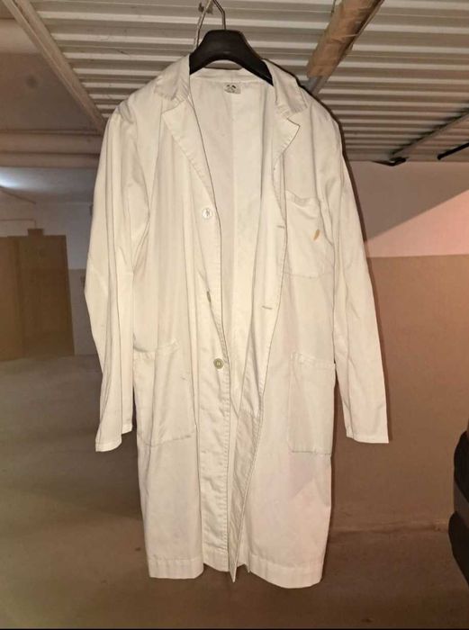 Bata branca para ciências/laboratório escola