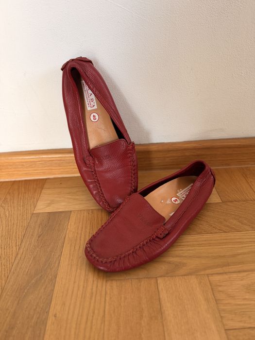 Damskie, czerwone buty