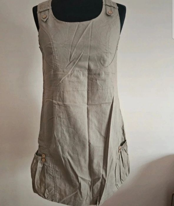 Lniana sukienka boho