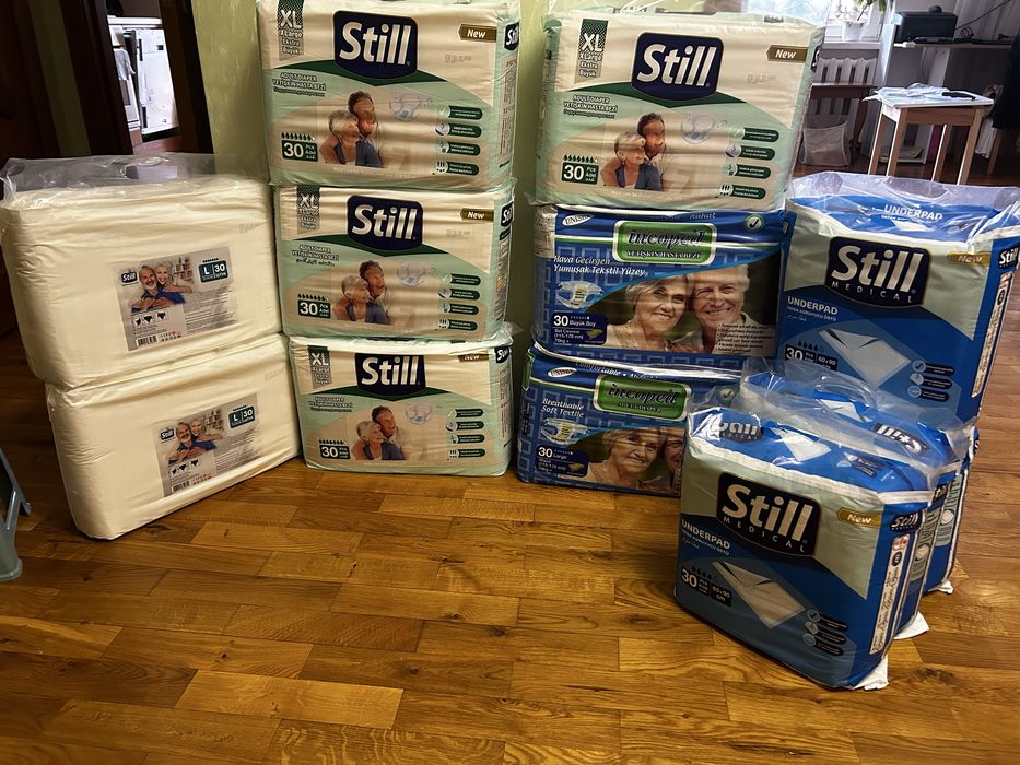 Підгузки XL, L, 30 шт, одноразові пелюшки