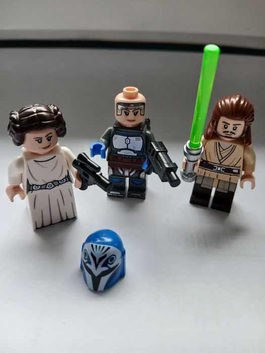 9Figurki Lego Star Wars Leia, Qui-Gon Jinn, Bo-Katan Kryze