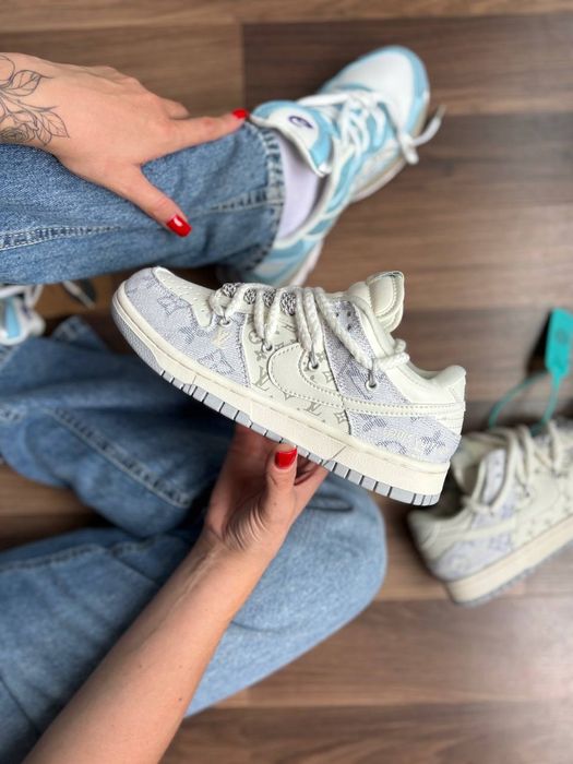 36-45 Nike SB Dunk x Louis Vuitton White Grey