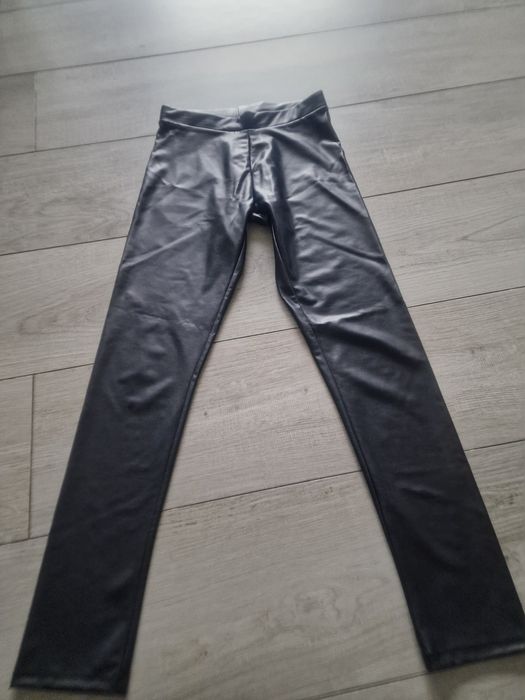 Spodnie ekoskóra Zara r. 152 czarne dla dziewczyny 11-12 lat