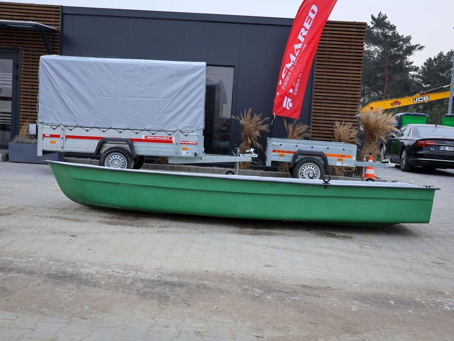 Łódka Łódź wędkarska wiosłowa Katamaran