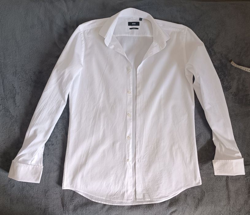 Сорочка Hugo Boss чоловіча L - XL , рубашка , для підлітка L - XL , біла