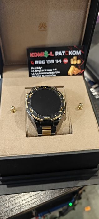 HUAWEI WATCH Ultimate Design Złoty..Jak nowY gwarancjA.. PAT-KOM