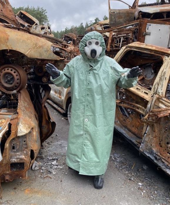 ОЗК комплект ПОВНИЙ плащ бахіли тесьма косинка хім захист ХИМЗАЩИТА